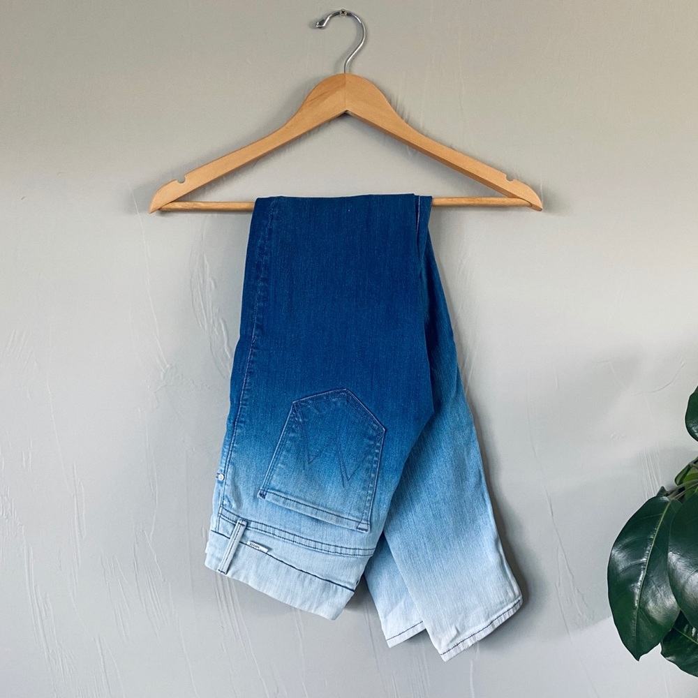 MOTHER The Looker Ombré Skinny Jeans